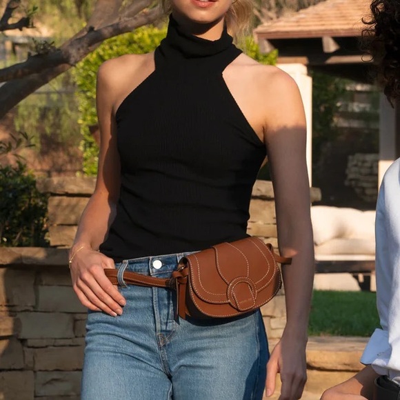 RACHEL ZOE Brown Edessi Crossbody & Belt Bag - Picture 5 of 9